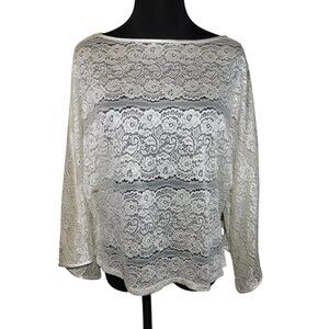 The Look Randolph Duke Vintage Lace Blouse Size 8